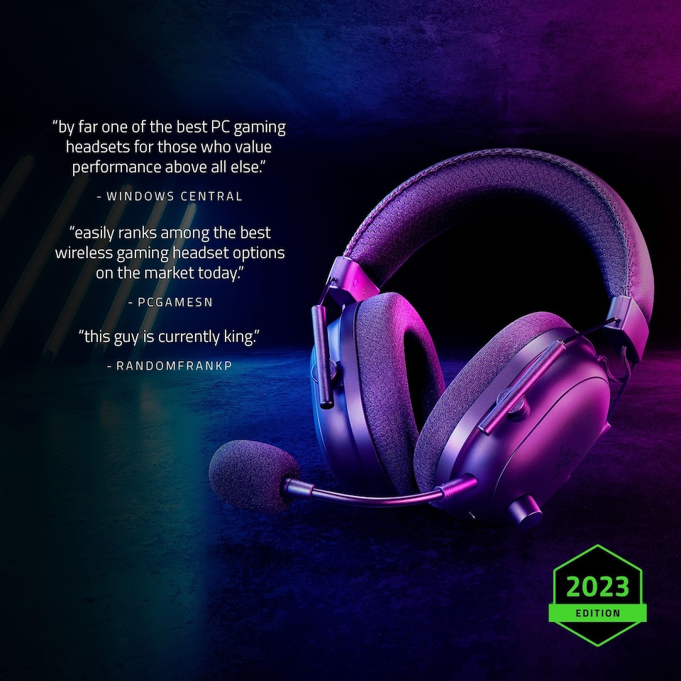image 1 of RAZER BLACKSHARK V2 PRO WIRELESS ESPORT HEADSET- BLACK