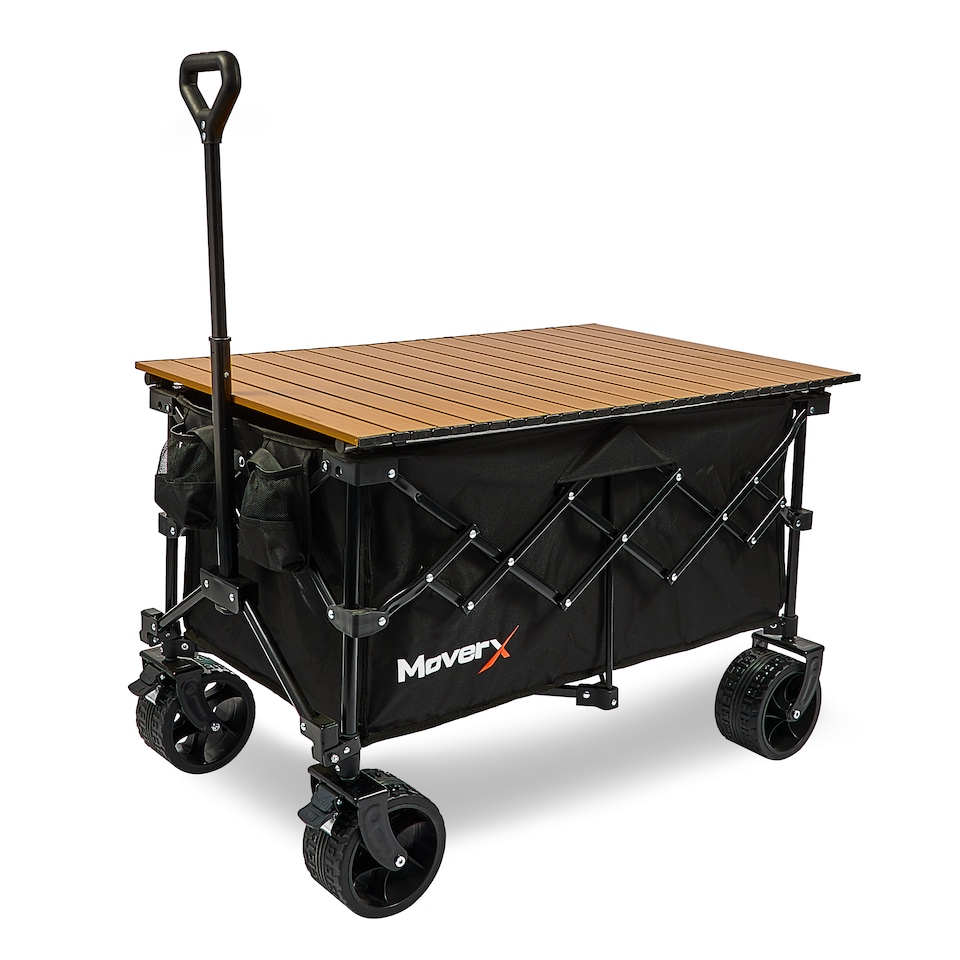 image 1 of MoverX 200L Folding Camping Table Trolley, Festival Wagon, Family Cart, Outdoor, Beach