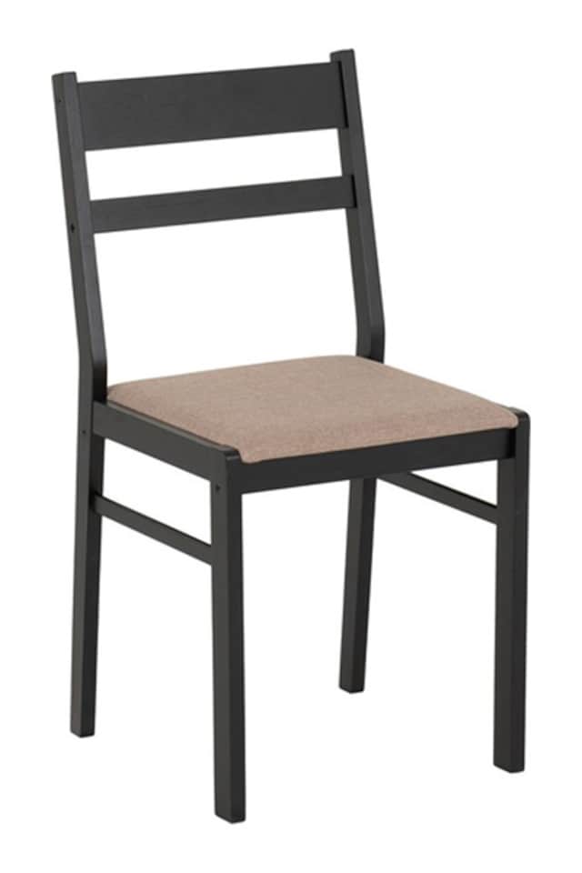 image 1 of Radley Dining Set - Black - Oak Effect - Oat Fabric | Brown | 5