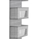 image 4 of Living and Home 5-Pocket Over-the-Door Organizer, Grey | Grey
