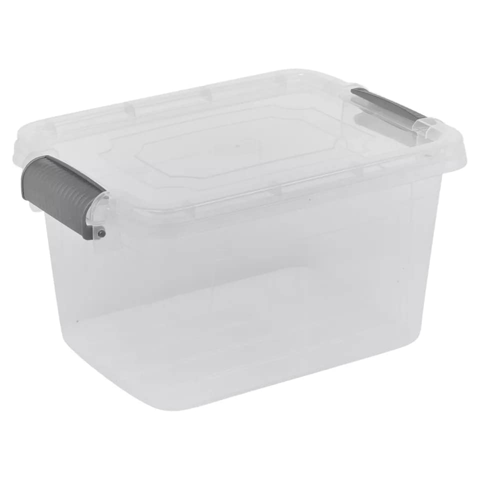 image 1 of 3L Colormatic Storage Box with Lids Set | Clear | 1