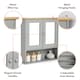 image 7 of VonHaus Shrewsbury Grey Bathroom Mirror Cabinet with Storage