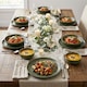 image 6 of Coloured Stone Ceramic Dinnerware Crockery Plates Bowls Dining Set | Green | 32 Pcs Green | 32