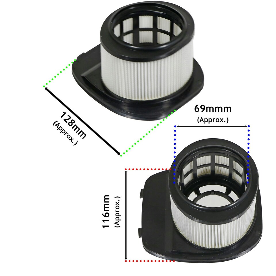 image 1 of SPARES2GO Post Motor Filter compatible with Shark IZ201UK IZ251UK Z202SM IZ201ME IZD260CN IC300 Vacuum Cleaner