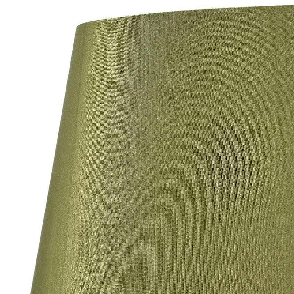 image 1 of 20cm Sage Green Tapered Poly Cotton Shade For Table Lamps