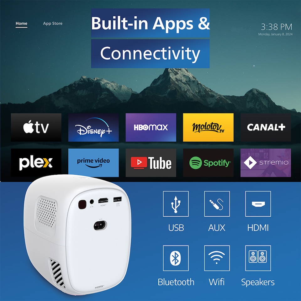 image 1 of Philips NeoPix 130 Smart Arctic White- 70", 720p, LED, Smart OS, Wi-Fi screen mirroring