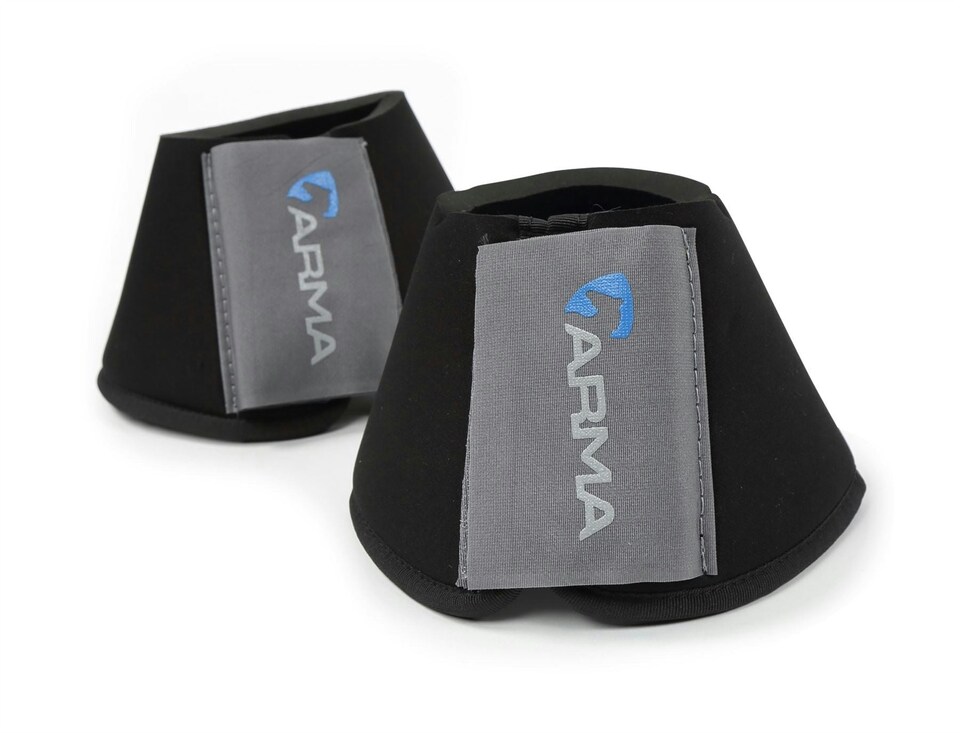 image 1 of Shires Arma Neoprene Over Reach Boots | Black | Cob