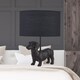 image 4 of Ronnie - Dachshund Dog Lamp with Black Fabric Shade