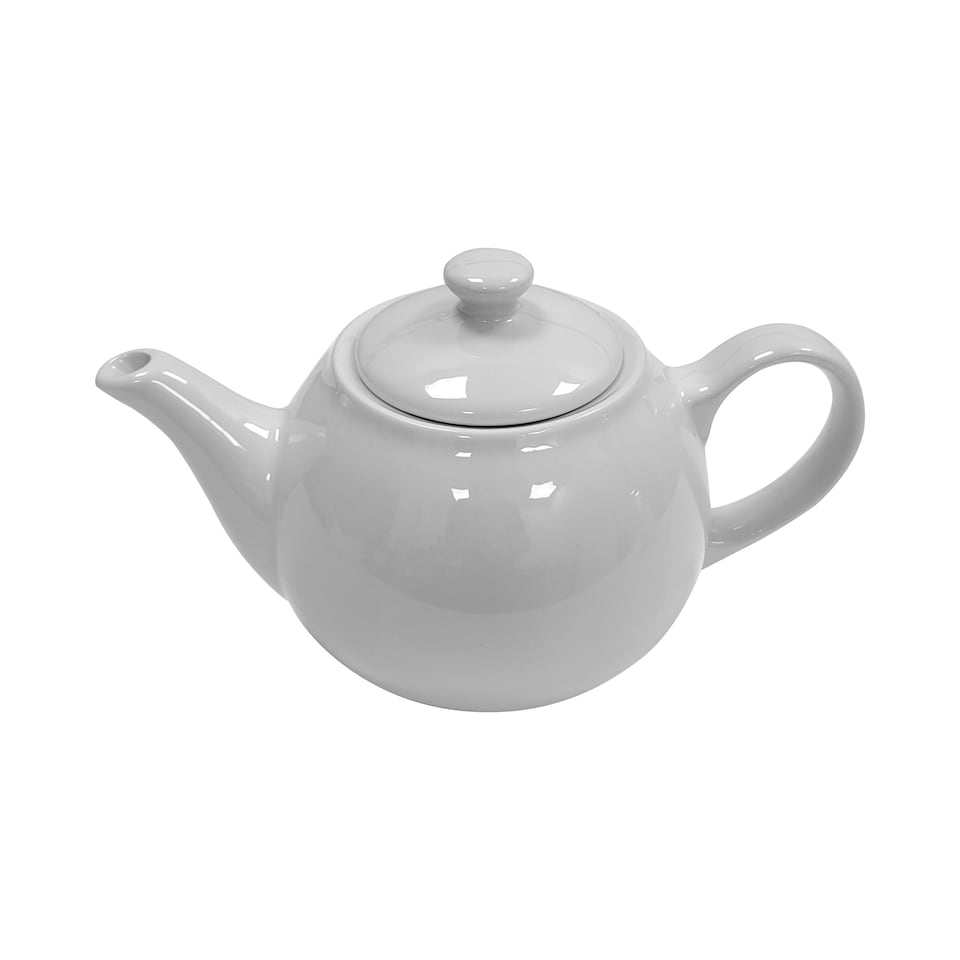image 1 of Carnaby Islington Large 1L White Ceramic Teapot & Lid Dishwasher Microwave Safe Glossy