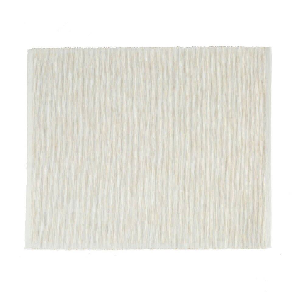 image 1 of Nicola Spring Cotton Fabric Placemats - Natural - Pack of 6 Clear
