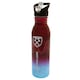 image 2 of West Ham United FC Metallic Water Bottle - Claret Red/Sky Blue - One Size