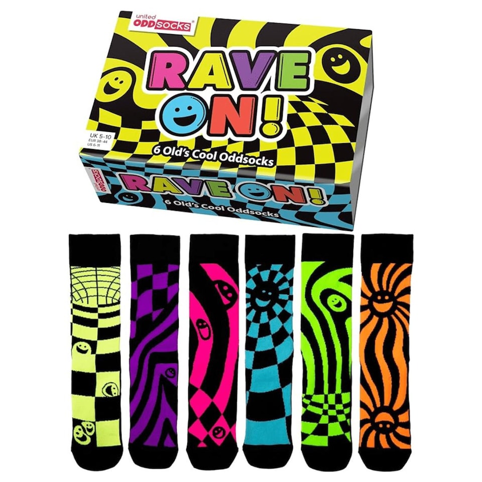 United Odd Socks Rave On 6 Old's Cool Odd Socks