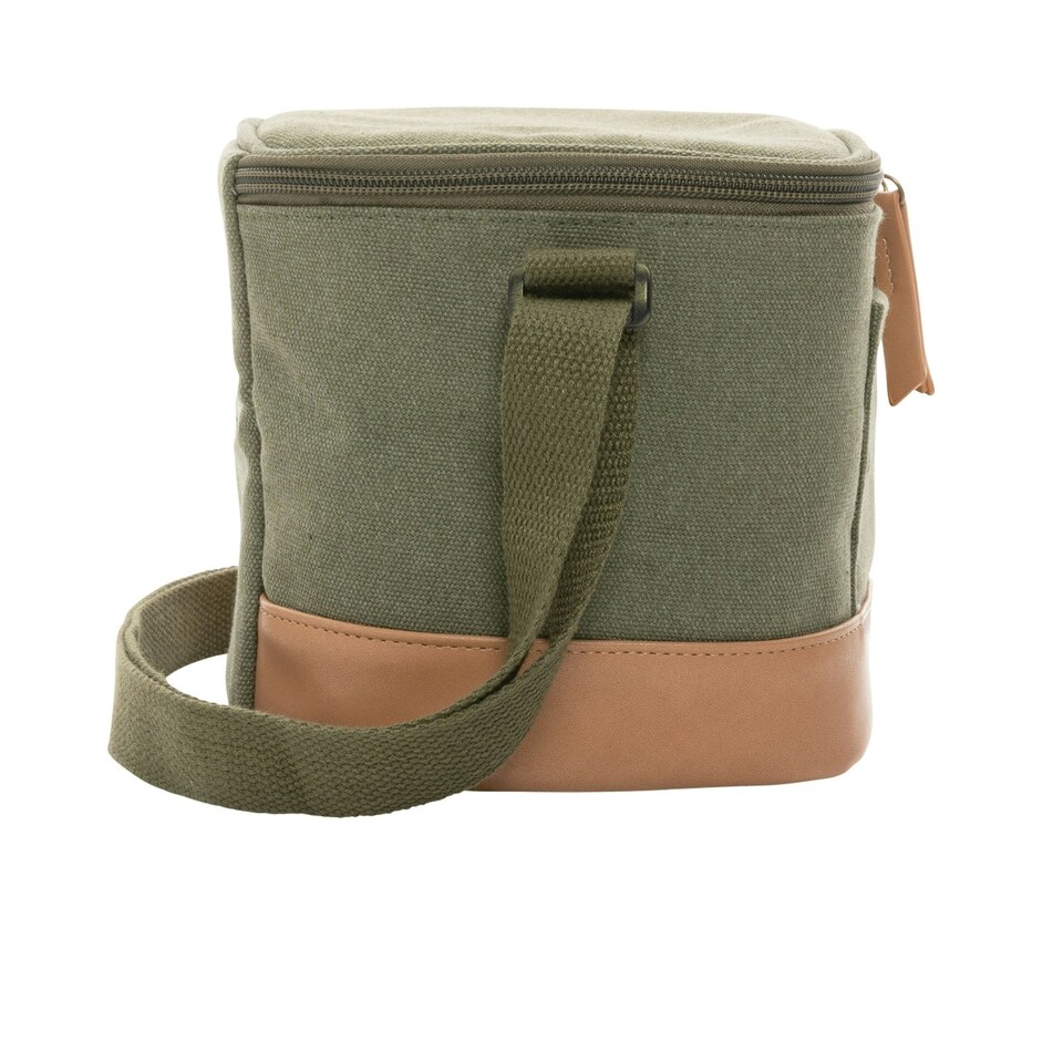image 1 of XD Collection 6L Recycled Canvas Cooler Bag - Green - One Size Green | One Size