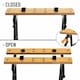 image 4 of DURHAND 4-in-1 Work Bench Adjustable Saw Horse Clamp Table Foldable Black