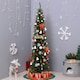 image 2 of HOMCOM 7FT Tall Christmas Pine Tree Artificial Easy Assembly Holiday Décor
