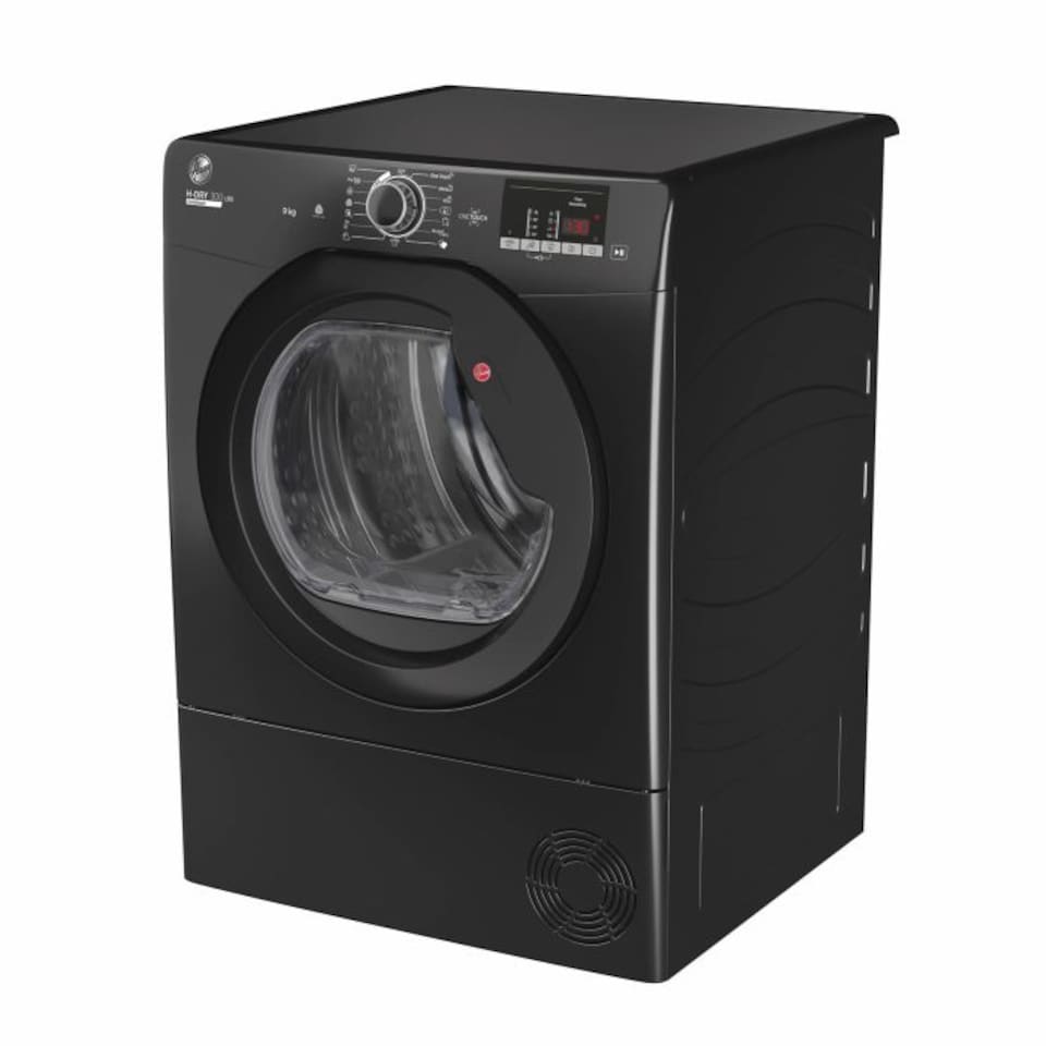 image 1 of Hoover HLE C9DGB 9kg Load Condenser Tumble Dryer NFC Class B Black