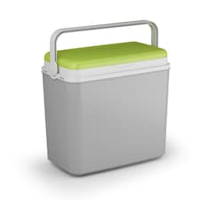Large 24L Insulated Coloured Cooler Box | Grey | 1