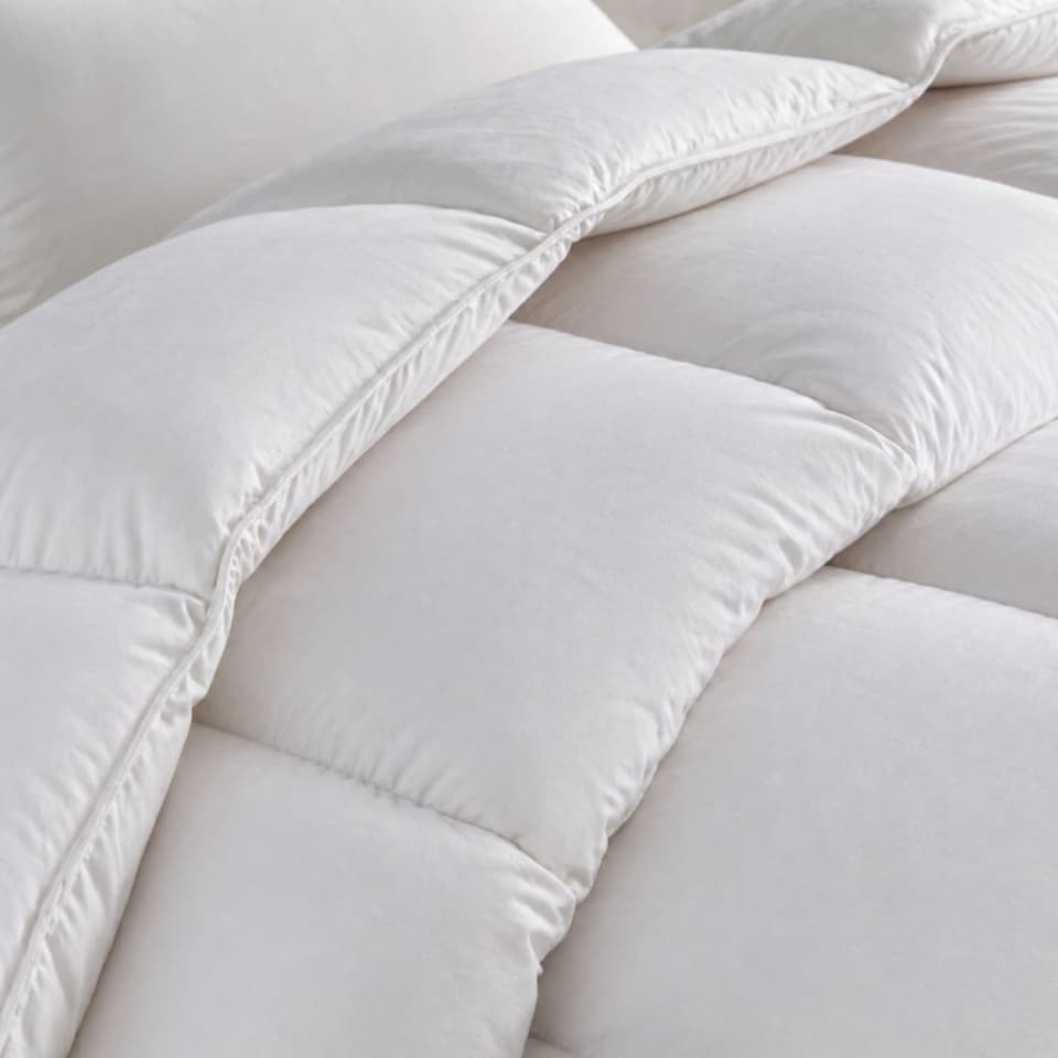 image 1 of MHG Living 100% Cotton 13.5 Tog Winter Duvet-Double