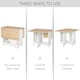 image 3 of HOMCOM Drop-Leaf Dining Table Folding Desk Bar Table with Storage Shelf