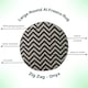 image 6 of Marco Paul Zigzag Round Outdoor Rug 180cm Black
