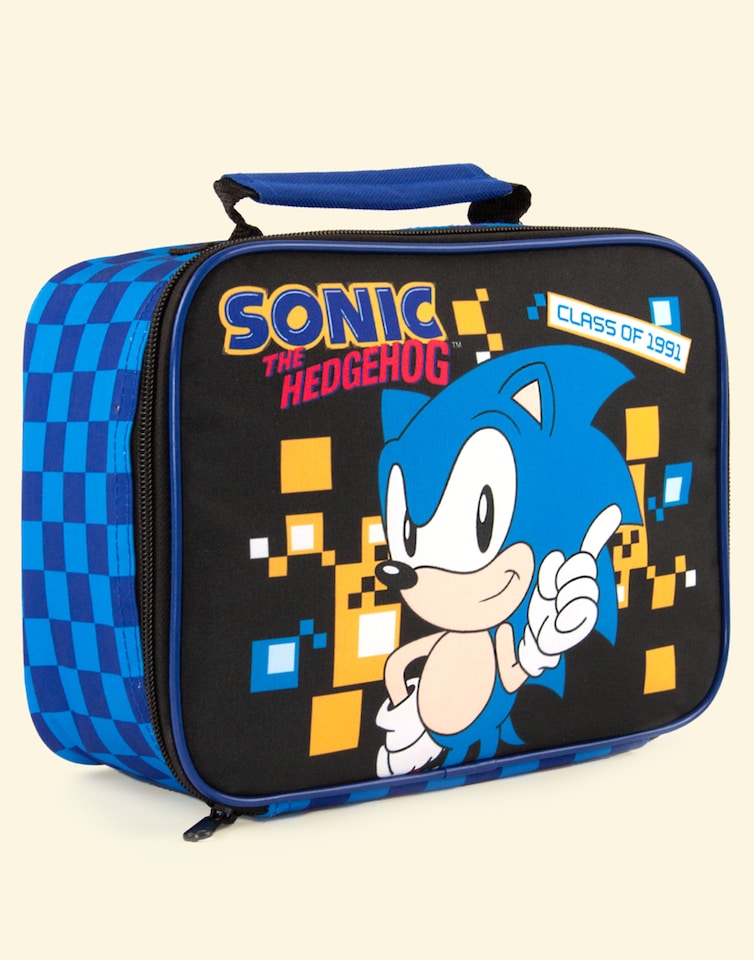 image 1 of Sonic The Hedgehog Lunch Bag for Kids | Dive into Boys' Retro Gaming Adventure | Food Container Fun with The Speedy Blue Hero | Durable Material for Active Adventures | Made for True Gaming Fans