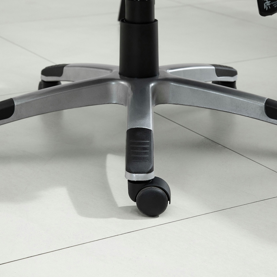 image 1 of Vinsetto Linen Executive Office Chair Height Adjustable Swivel Chair, Grey