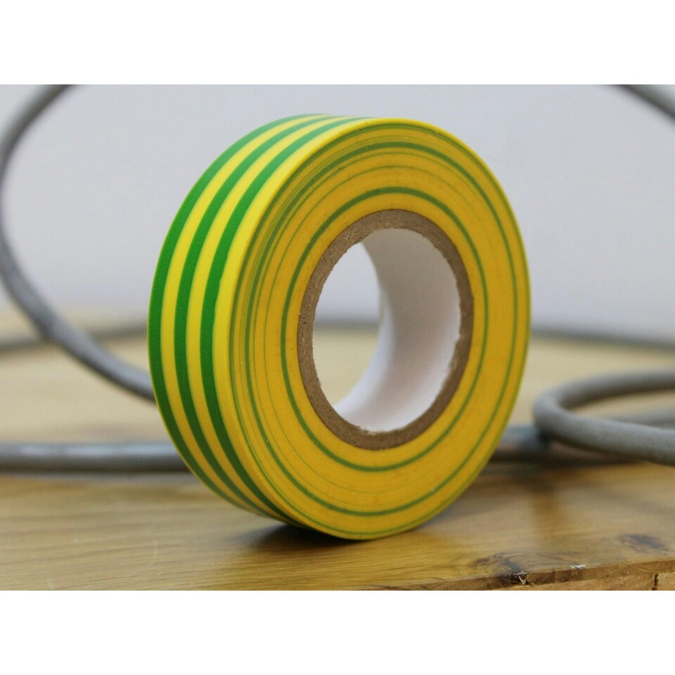 image 1 of Faithfull Pvc Electrical Tape - Multi Colour - Green / Yellow