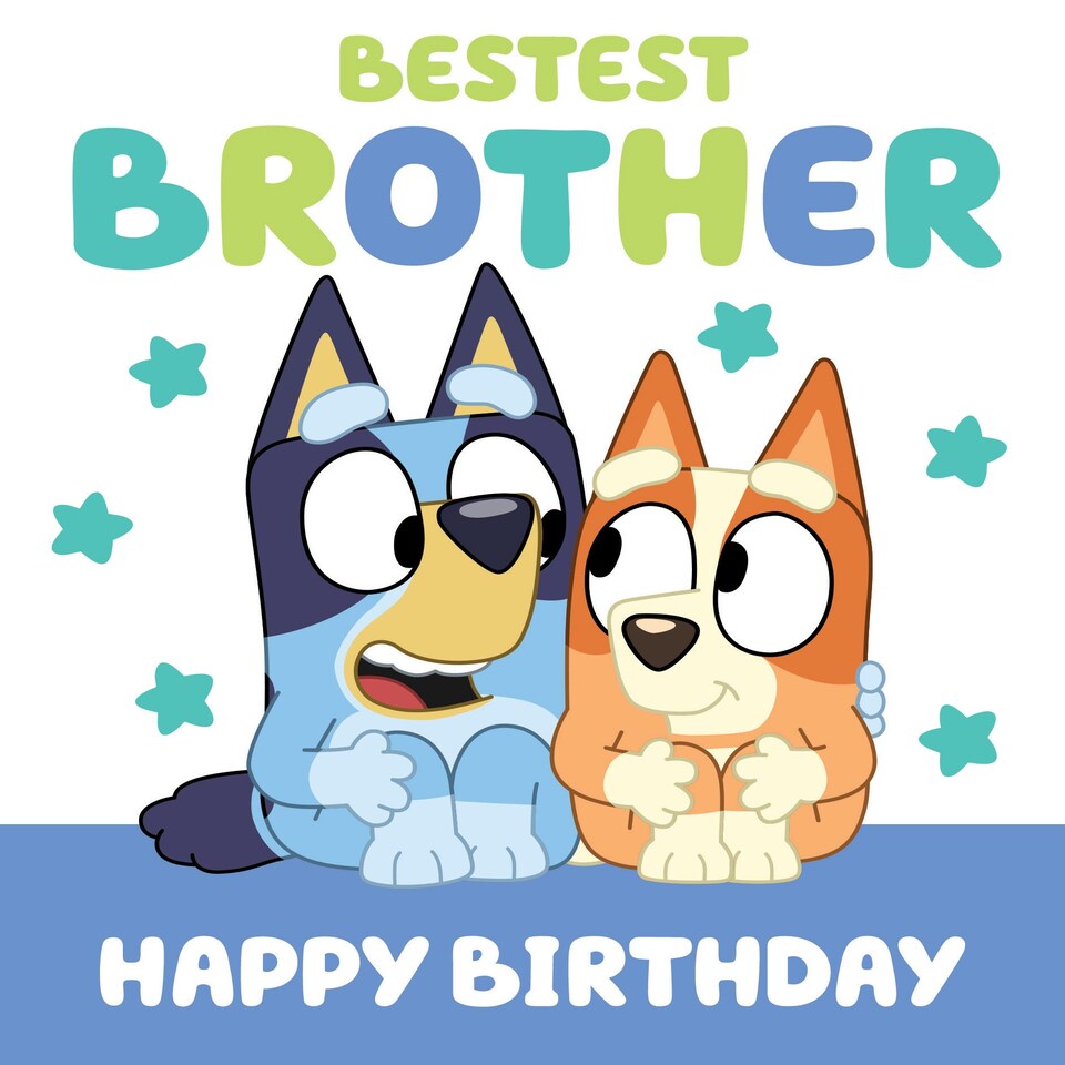 image 1 of Bluey Brother Birthday Card