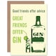 image 1 of Good Friends Offer Advice Joke Gin Best Friend Funny Birthday Card