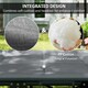 image 4 of Outsunny Camping Bed for Adults with Cushion, Headrest, Side Pocket, Grey 