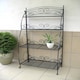 image 2 of Folding Plant Stand 4 Shelf Black