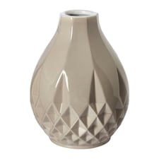 Ceramic Geometric Flower Vase - H18.5cm