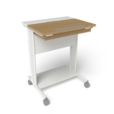 COSTWAY Rolling Portable Desk Laptop Desk w/Tilting Tabletop N/A