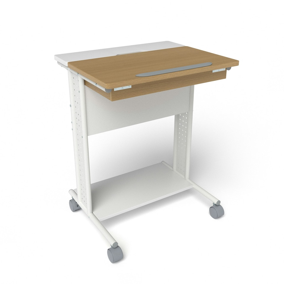 COSTWAY Rolling Portable Desk Laptop Desk w/Tilting Tabletop N/A