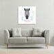 image 2 of Hello Zebra (Canvas Print) 101 x 101 x 4cm