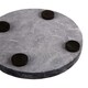 image 5 of Argon Tableware 12pc Marble Placemats & Round Coasters Set - Black Black