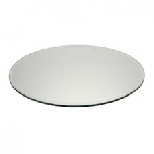 30cm Round Glass Mirror Plate