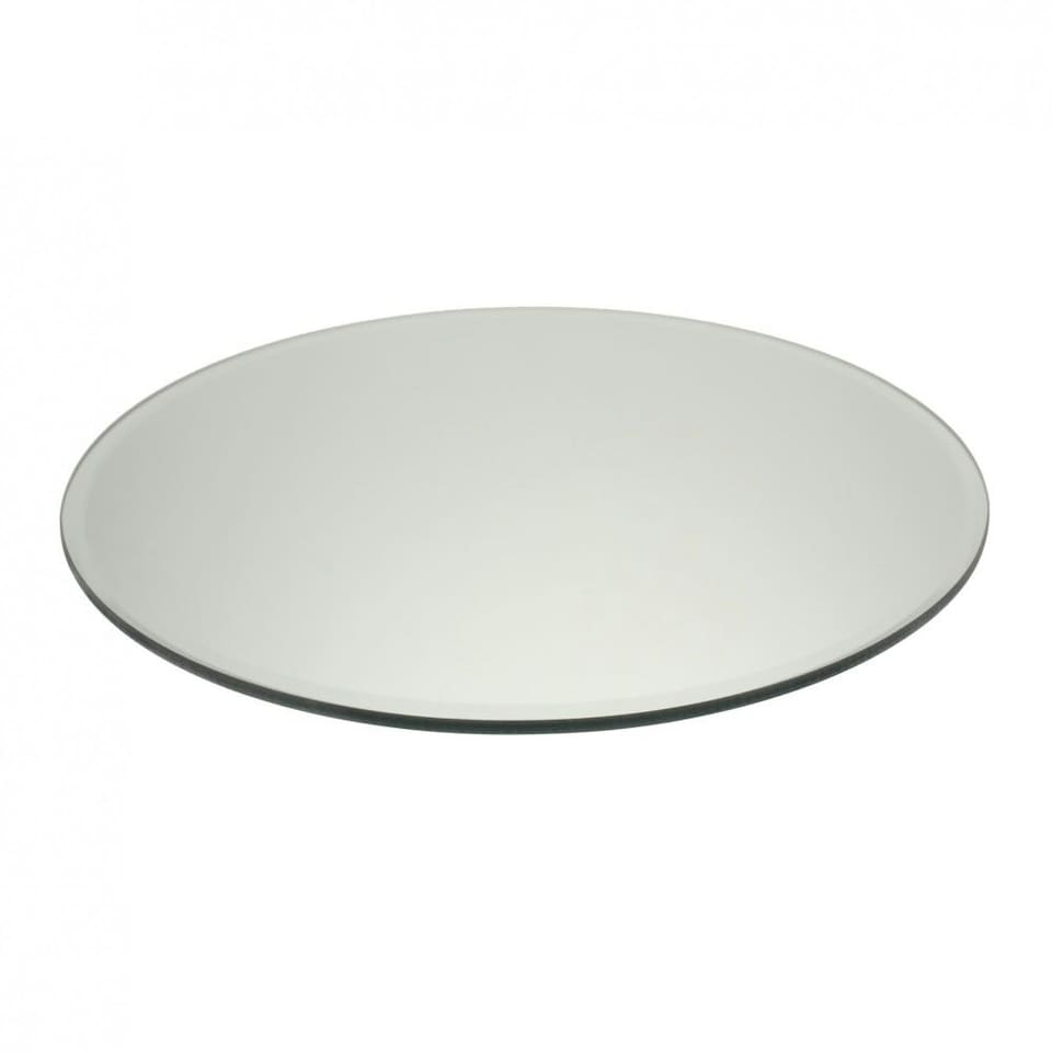 image 1 of 30cm Round Glass Mirror Plate