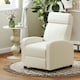 image 5 of COSTWAY Recliner Chair Single Sofa with Adjustable Backrest White White
