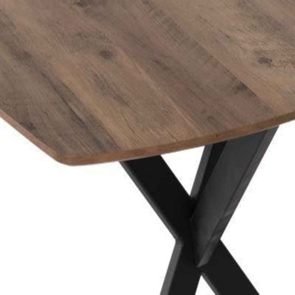 image 1 of Athens Dining Set with 4 Avery Velvet Chairs Blue | Medium Oak/Sapphire Blue