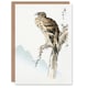 image 1 of Numata Kashu Art Card Black Eared Kite Bird Japanese