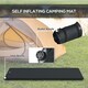 image 3 of Outsunny Self-Inflating Single Sleeping Pad Air Bed with Carry Bag, Grey