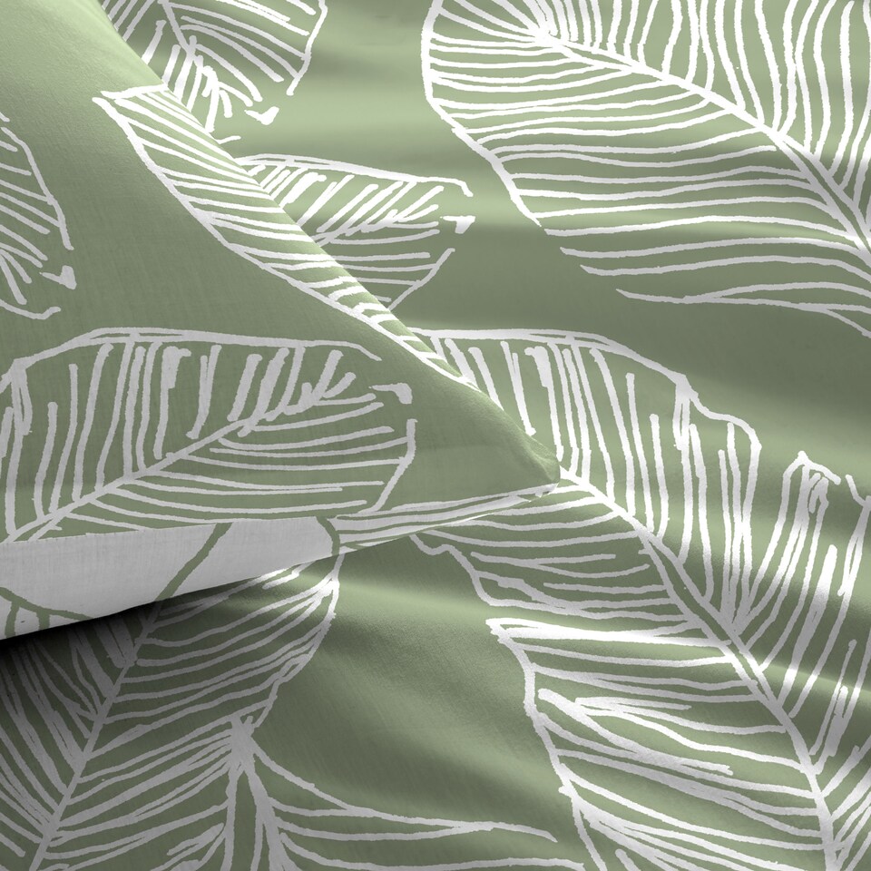 image 1 of Fusion Matteo Duvet Cover Set Green