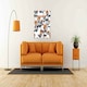 image 2 of Flowers and lines (Canvas Print) 102cm x 102cm