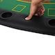 image 7 of HOMCOM 7-Player Folding Poker Table, Chip Tray, Cup Holders, 182 x 91 cm