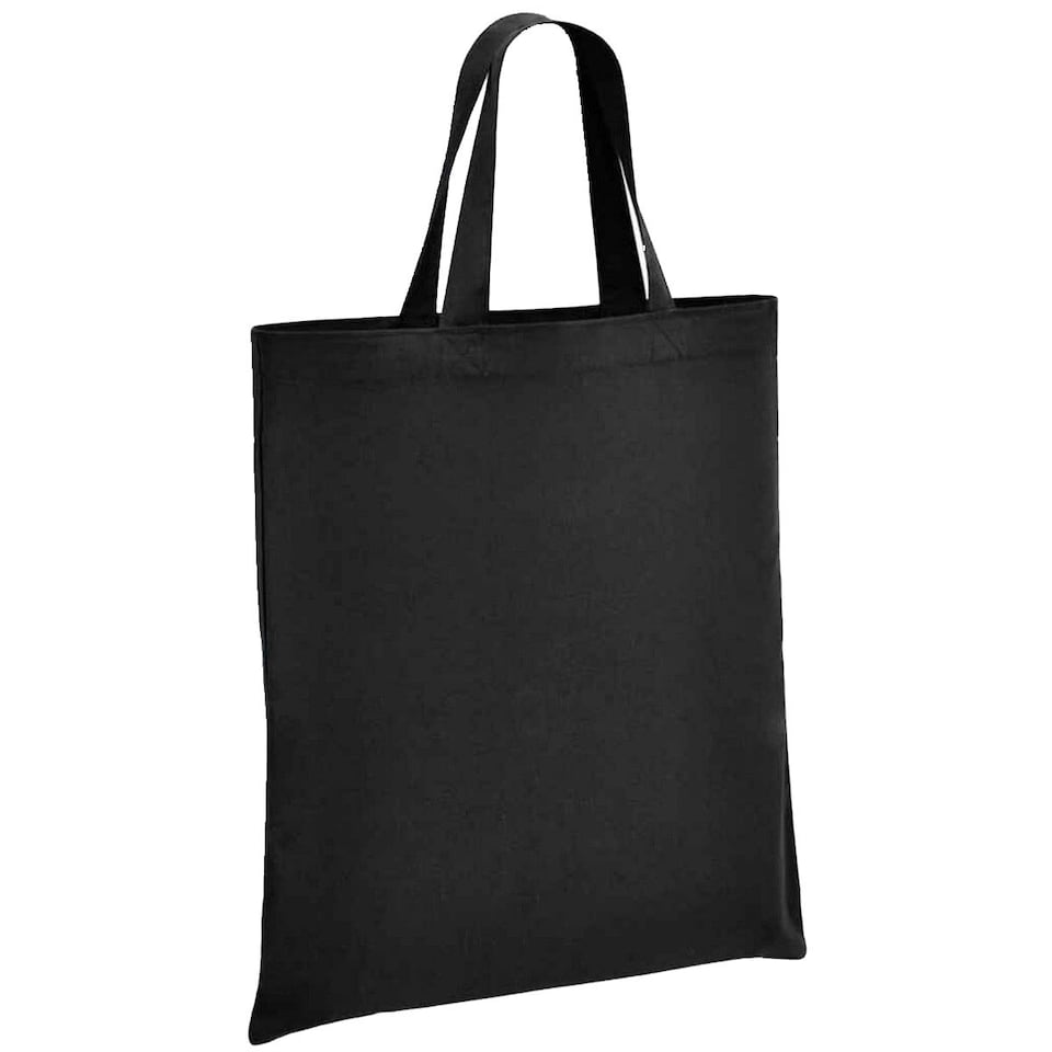 Brand Lab Cotton Short Handle Tote Bag - Black - One Size Black