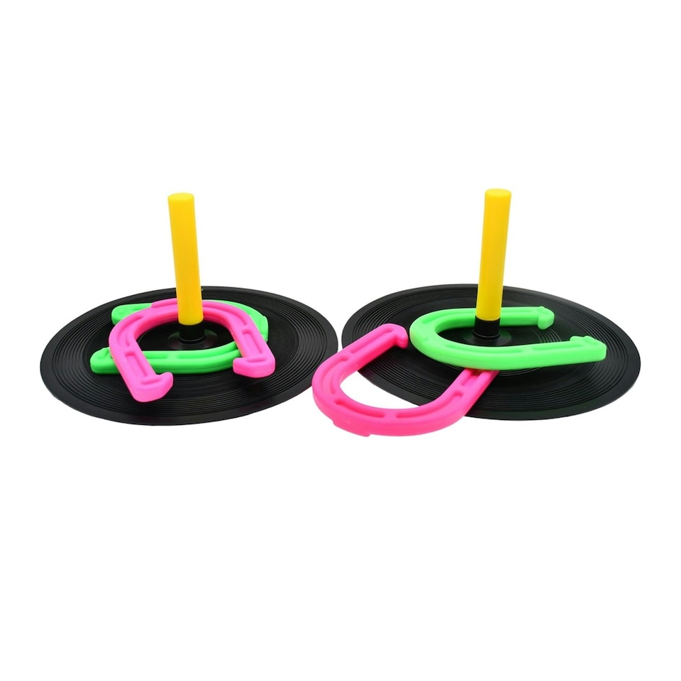 image 1 of Pre-Sport Horseshoe Game - Black/Pink/Green - One Size