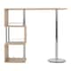 image 3 of Charisma Home Bar Table - L120 x W40 x H104.5 cm - Light Sonoma Oak Effect Veneer/Chrome Brown
