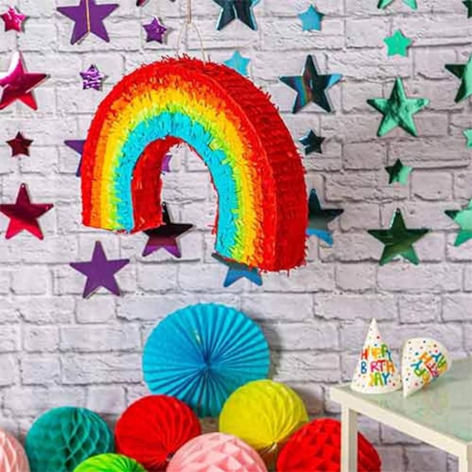 image 1 of Colourful Rainbow Standard Pinata 53cm
