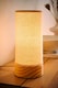 image 2 of ValueLights Elsa Natural Bamboo Fabric Wooden Table Lamp & Bulb | Brown
